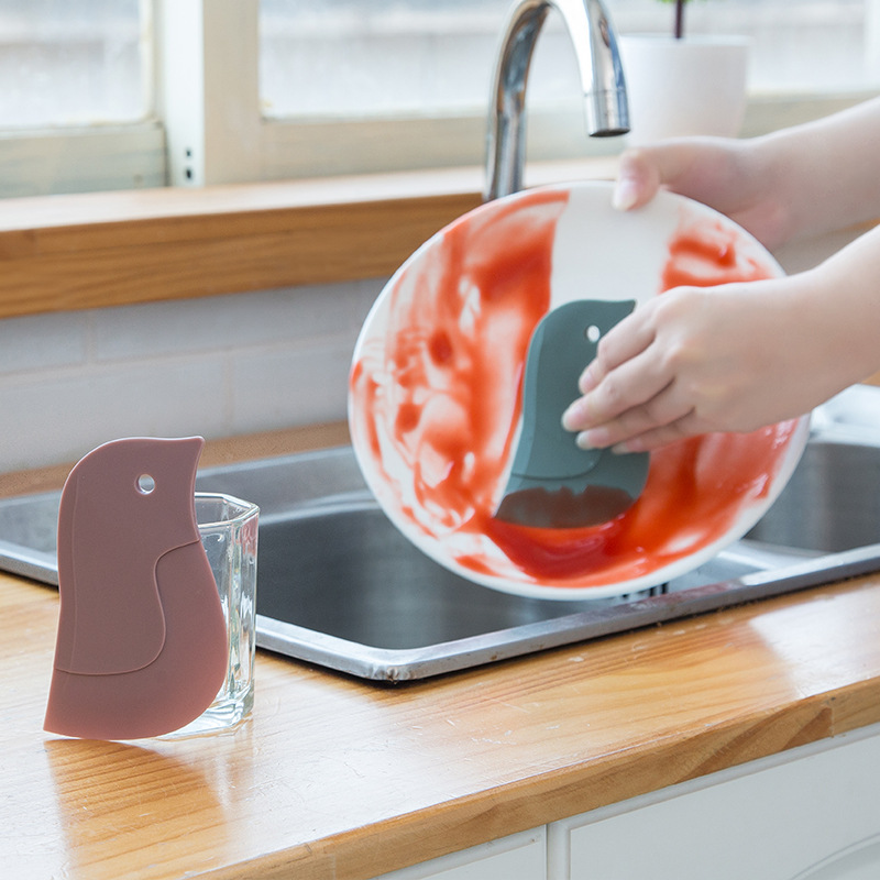 Cute Penguin Silicone Scraper – Multi-Purpose Kitchen Cleaning Tool