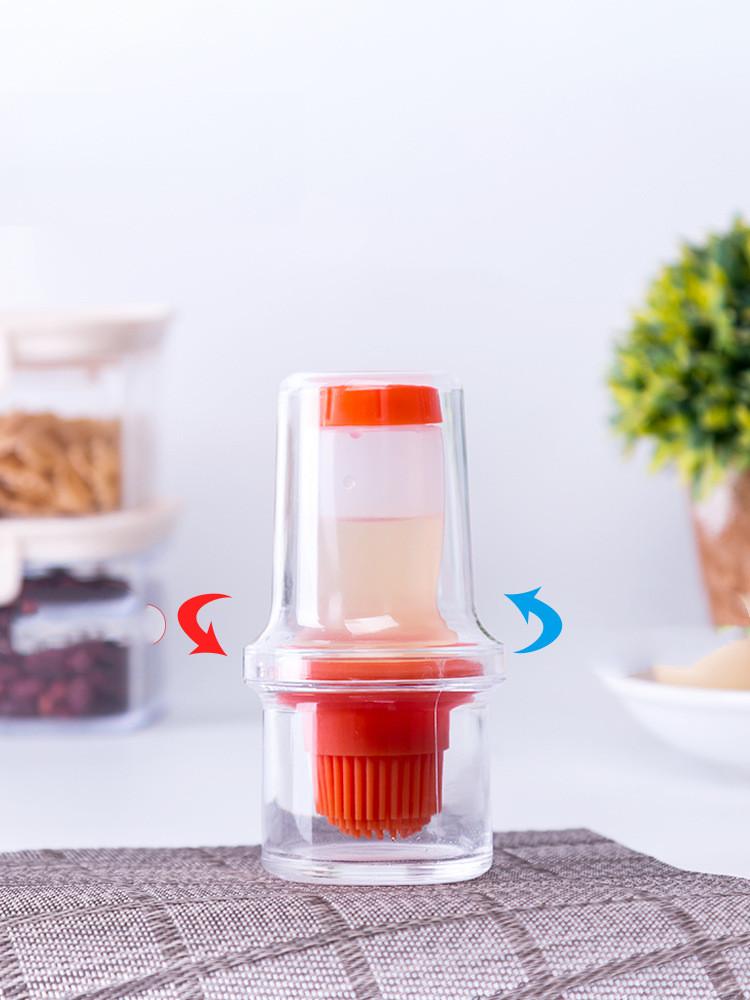 Silicone BBQ Oil Brush with Bottle – High-Temperature Resistant