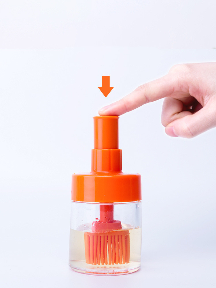 Silicone BBQ Oil Brush with Bottle – High-Temperature Resistant
