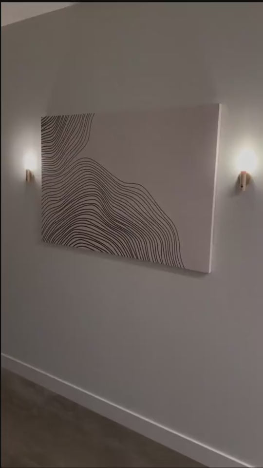 Magnetic Motion Sensor Night Light – USB Rechargeable Wooden LED Lamp